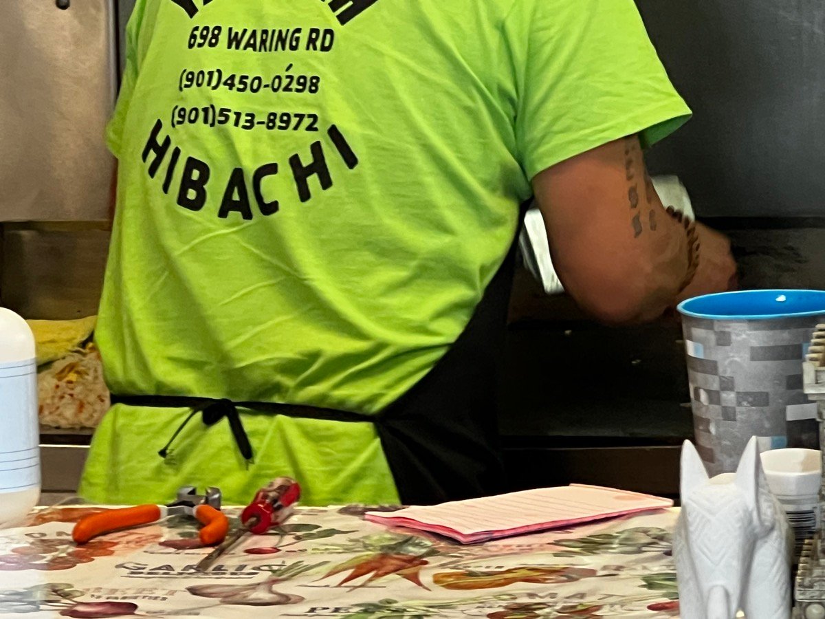 Yahweh Hibachi chef shirt — 698 Waring Rd Memphis